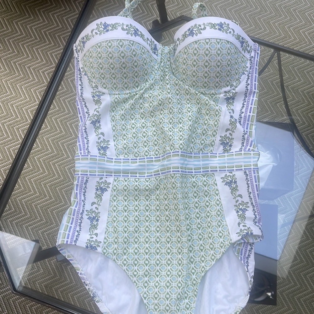 Tory Burch NWT Lipsi Swimsuit in Botanical Garden S - Picture 6 of 10